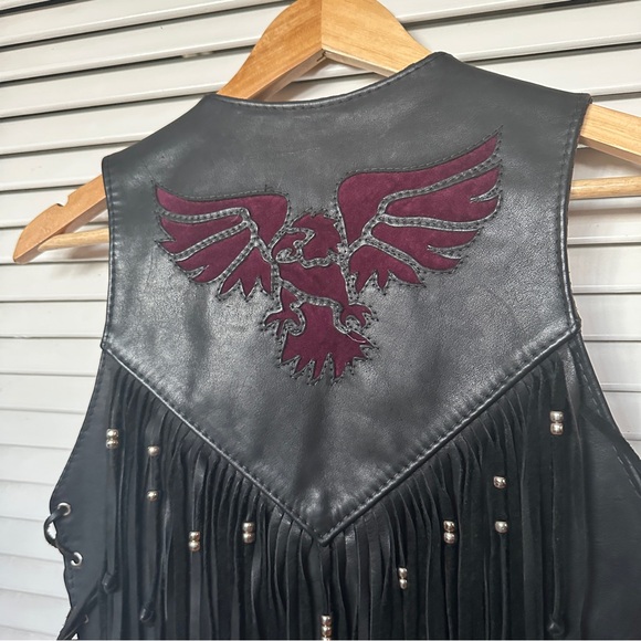 Vintage Fringe Leather Vest - Picture 12 of 13
